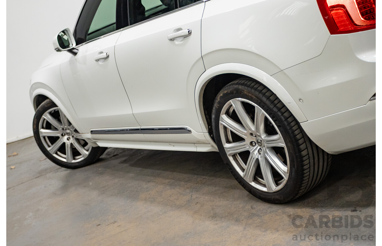 02/2018 Volvo XC90 D5 Inscription (AWD) 256 MY17 4D Wagon Crystal White Pearl Turbo Diesel 2.0L