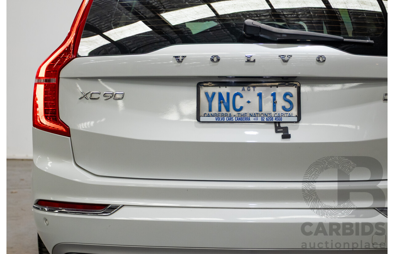 02/2018 Volvo XC90 D5 Inscription (AWD) 256 MY17 4D Wagon Crystal White Pearl Turbo Diesel 2.0L