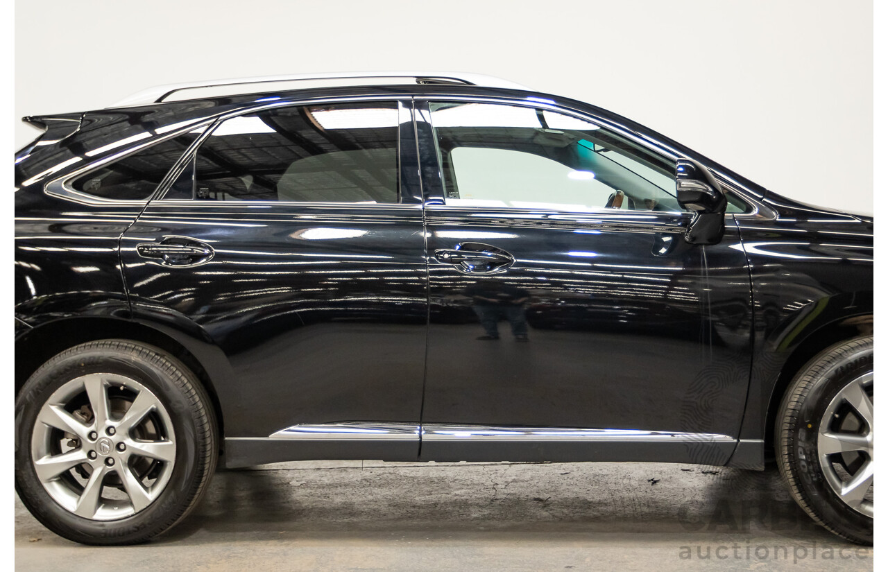 08/2010 Lexus RX350 Sports (AWD) GGL15R 4D Wagon Obsidian Black 3.5L