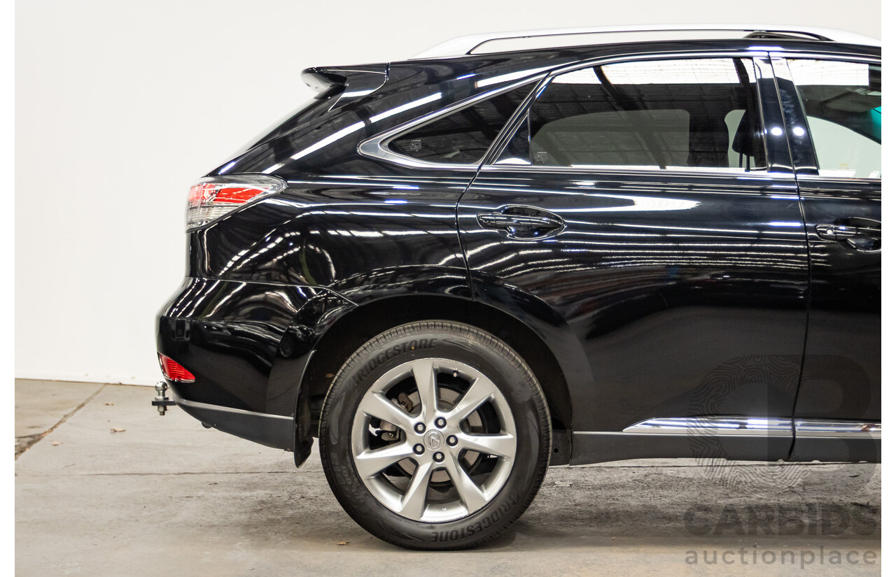 08/2010 Lexus RX350 Sports (AWD) GGL15R 4D Wagon Obsidian Black 3.5L