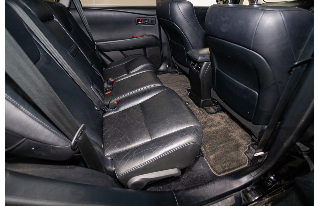 08/2010 Lexus RX350 Sports (AWD) GGL15R 4D Wagon Obsidian Black 3.5L