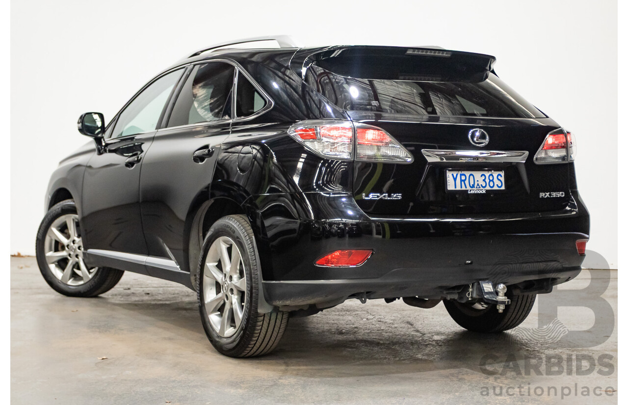 08/2010 Lexus RX350 Sports (AWD) GGL15R 4D Wagon Obsidian Black 3.5L