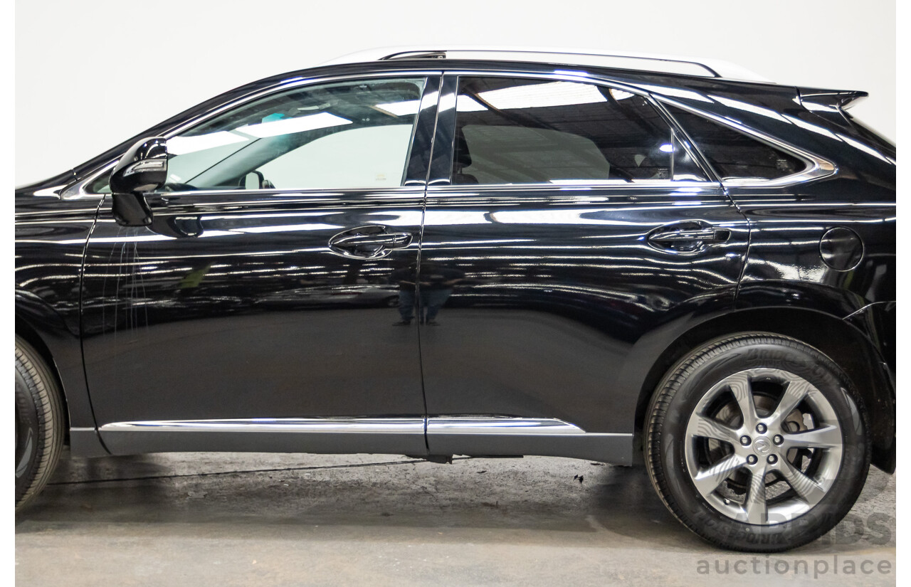 08/2010 Lexus RX350 Sports (AWD) GGL15R 4D Wagon Obsidian Black 3.5L