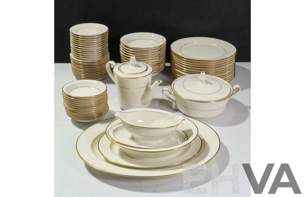 Lovely (Almost) Complete Noritake Crockery Set - Discontinued Caledonia Design (1971-1990)