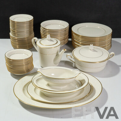 Lovely (Almost) Complete Noritake Crockery Set - Discontinued Caledonia Design (1971-1990)