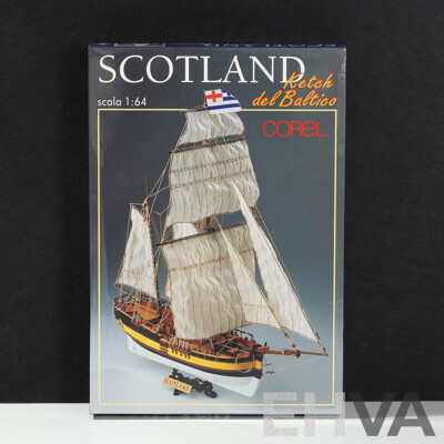 Wonderful Corel Scotland Ketch Del Baltico - Made in Italy - Reproduction Ship Model, Unopened in Original Box