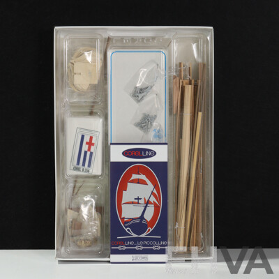 Wonderful Corel Scotland Ketch Del Baltico - Made in Italy - Reproduction Ship Model, Unopened in Original Box