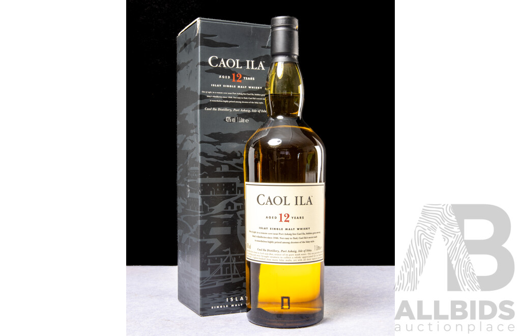 Caol Ila Islay 12 Year Old Single Malt Scotch Whisky in Box