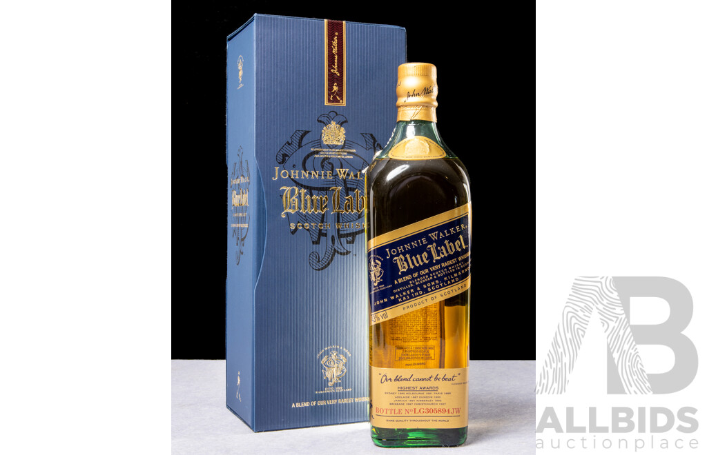 Johnnie Walker Blue Label Scotch Whisky in Sealed Box