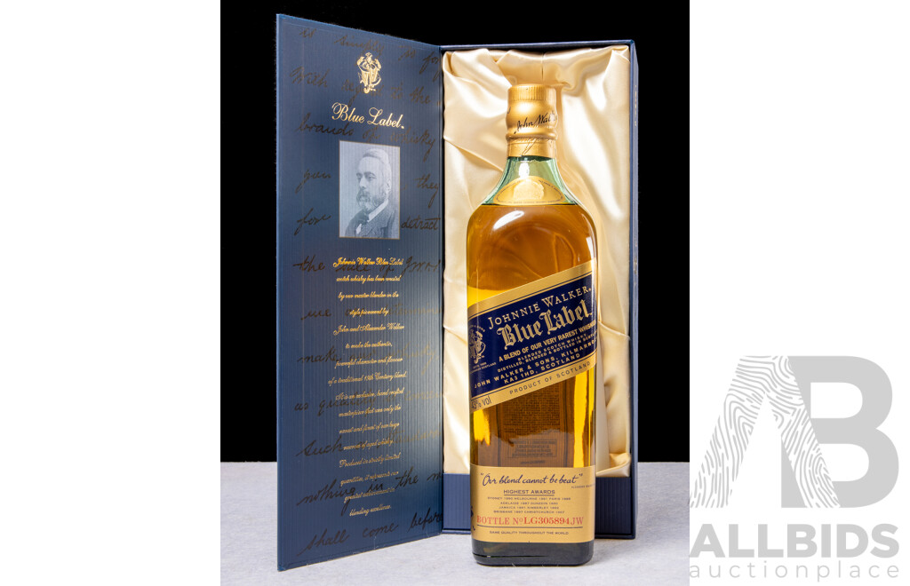 Johnnie Walker Blue Label Scotch Whisky in Sealed Box