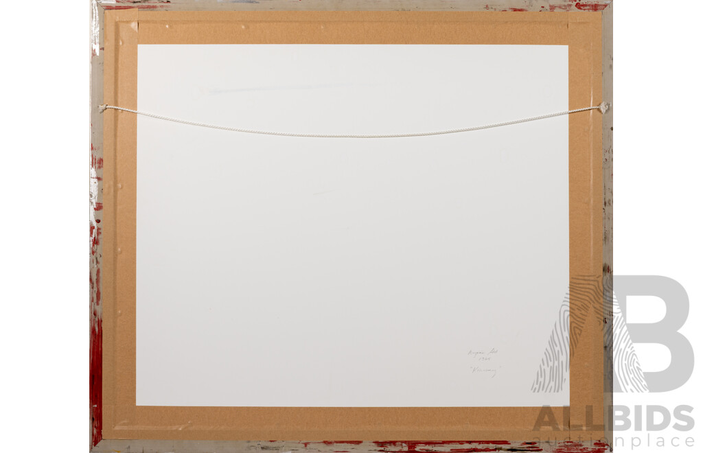 Marjorie Steel, (20th Century, Australian), Kianinny [NSW], (1965), Absolutely Wonderful Vintage Watercolour, 65 x 75 cm (frame)