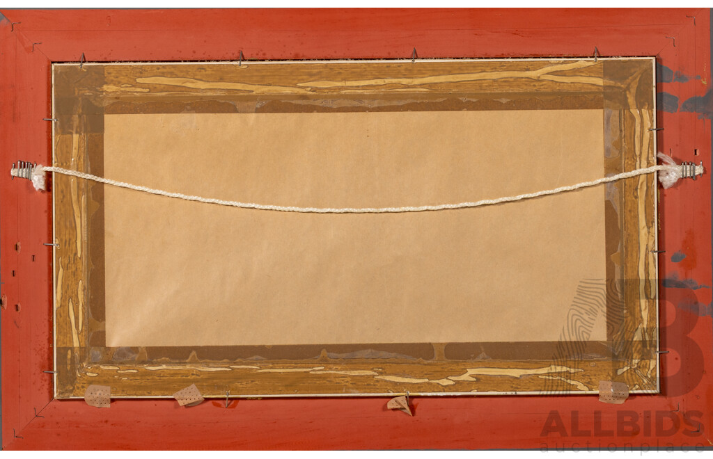 Frank Mitchell, (20th Century, Australian, 1937-), South Coast Scene, NSW (1990), Original Oil on Canvas Board, 34.5 x 54.5 cm (frame)