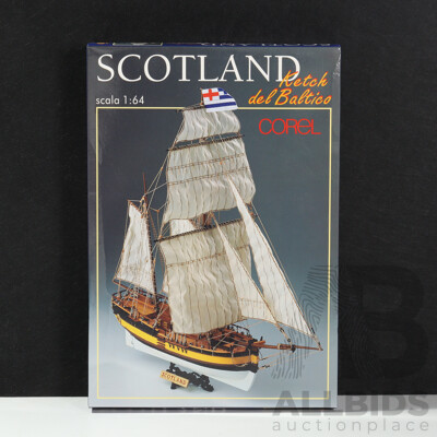 Wonderful Corel Scotland Ketch Del Baltico - Made in Italy - Reproduction Ship Model, Unopened in Original Box
