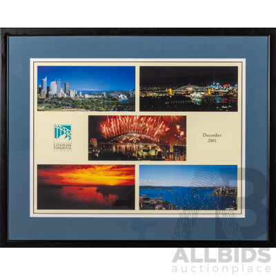 Artist Unknown, (20th Century, Australian), Landmark Parkroyal Sydney, December 2001, Commemorative Framed Poster, 55 x 69 cm (frame)