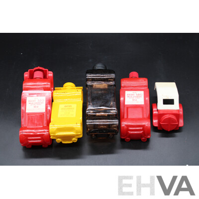 Four Vintage Avon Vehicle Design Bottles