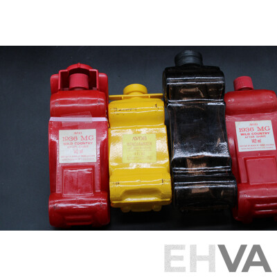Four Vintage Avon Vehicle Design Bottles
