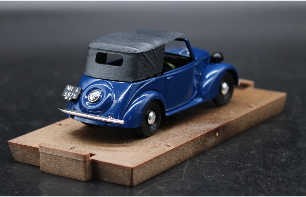 Brumm Diecast Model Car Fiat 508C Cabriolet 1100 1937