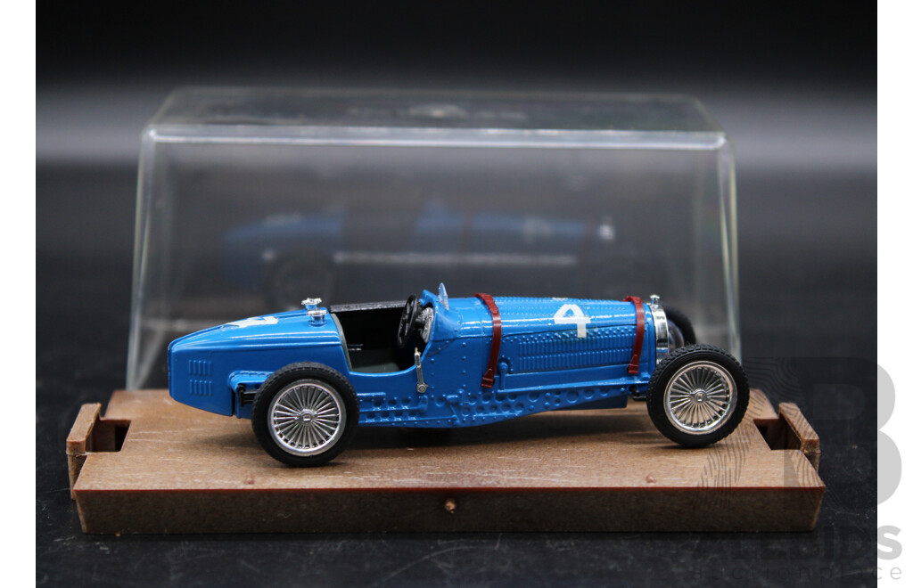 Brumm Diecast Model Car Bugatti Type 59 1933 Blue