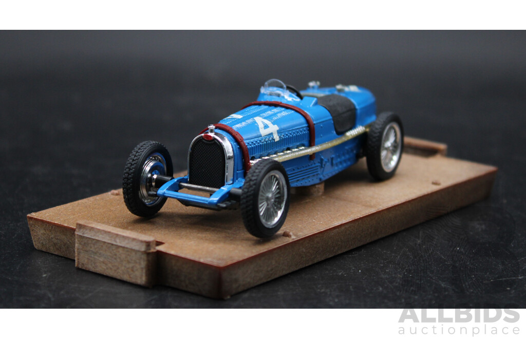 Brumm Diecast Model Car Bugatti Type 59 1933 Blue