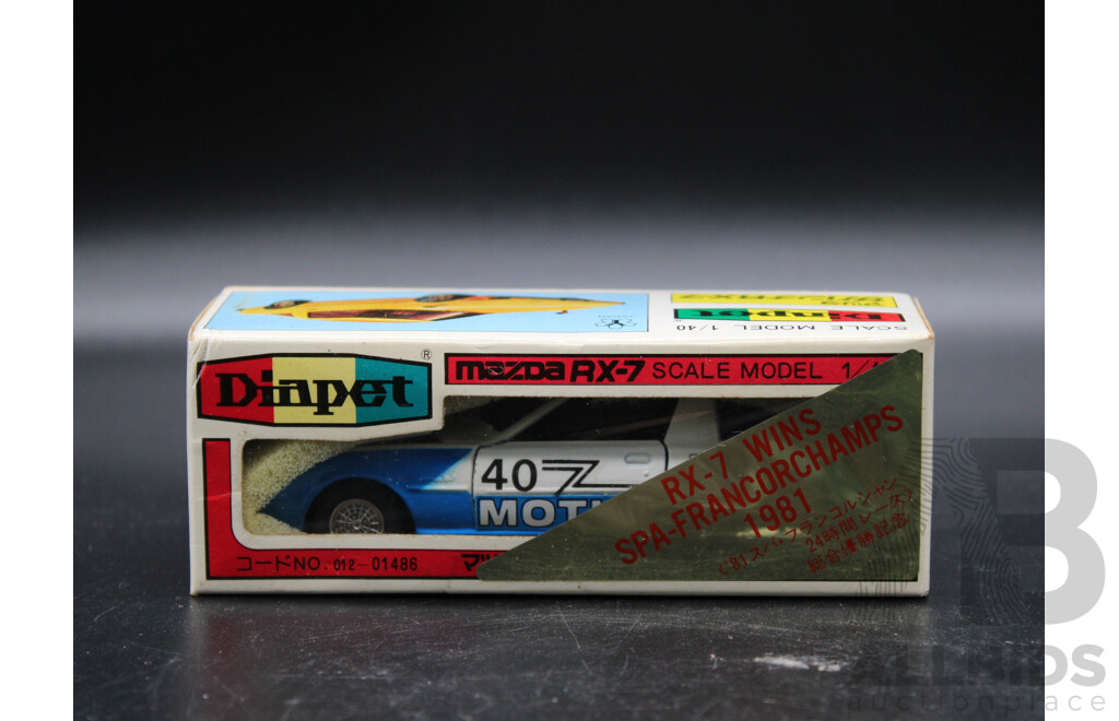 DIAPET Mazda Savanna RX-7 WINS SPA-FRANCORCHAMPS 1981 Model Car