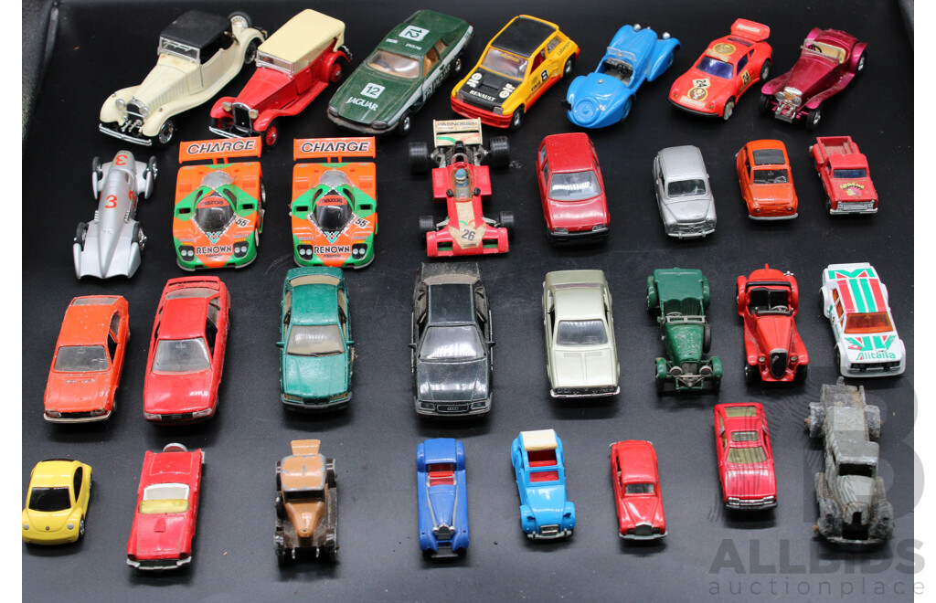 Collection of Diecast Cars Including Corgi, Matchbox and More