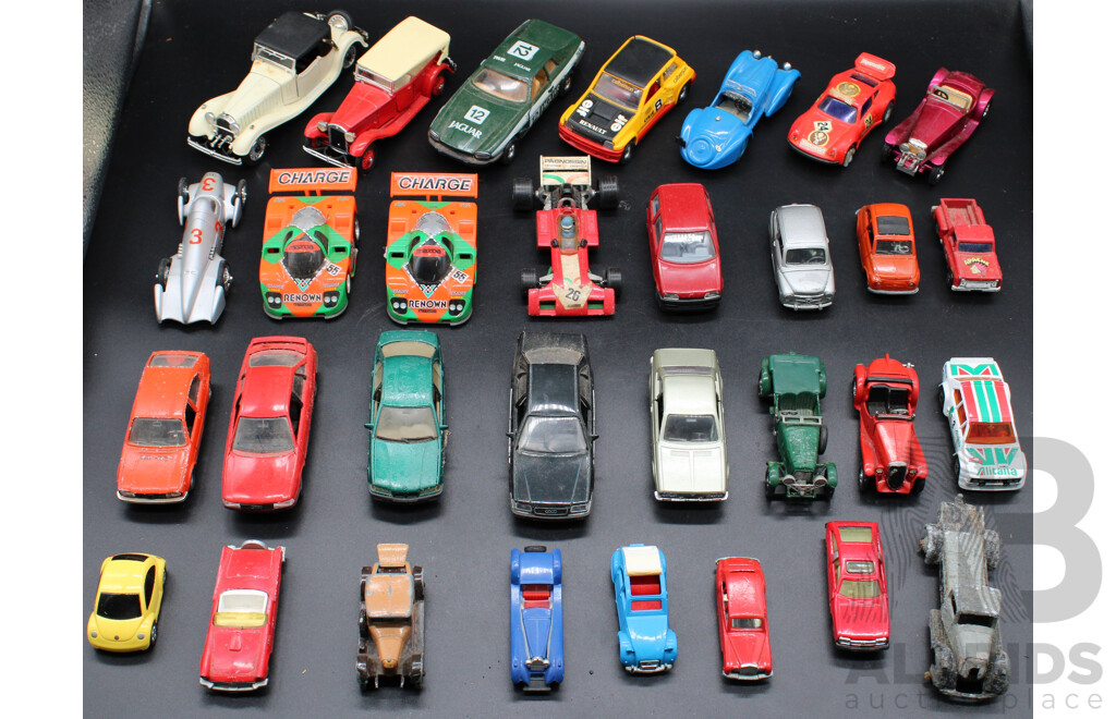 Collection of Diecast Cars Including Corgi, Matchbox and More