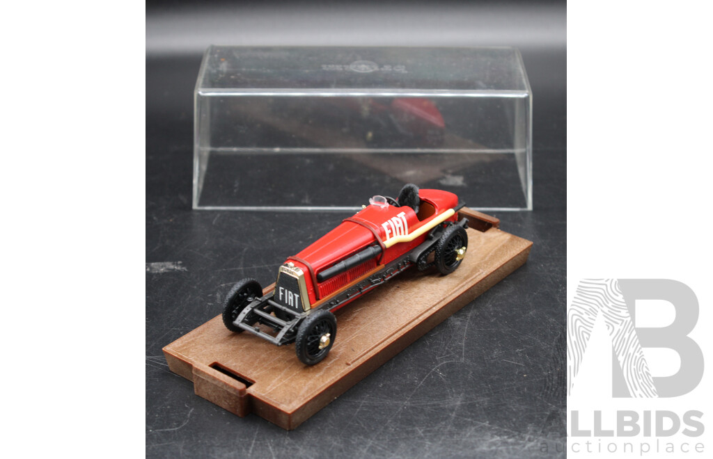 Three Brumm 1:43 Model Cars Fiat MEFISTOFELE 1924 , Bugatti Hp230, 1938 Alfa Romeo