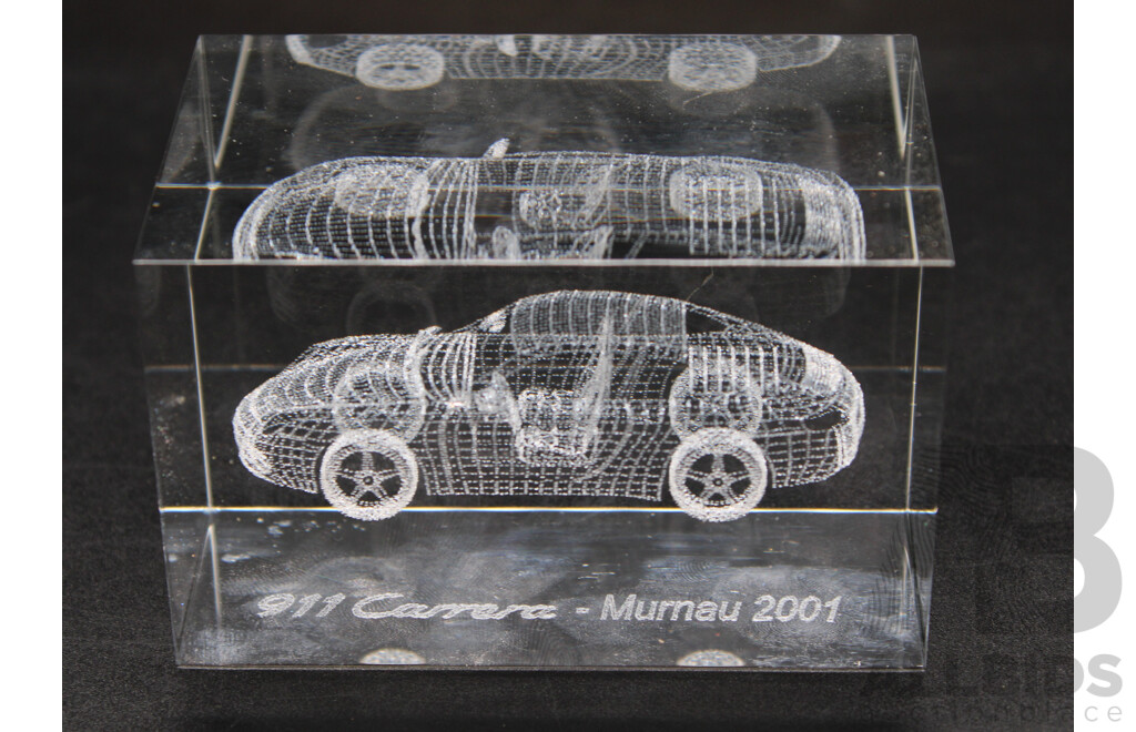 PORSCHE 911 911 Carrera - Murnau 2001 Laser Etched 3D Crystal