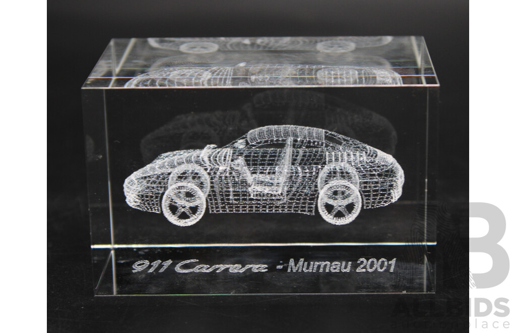 PORSCHE 911 911 Carrera - Murnau 2001 Laser Etched 3D Crystal