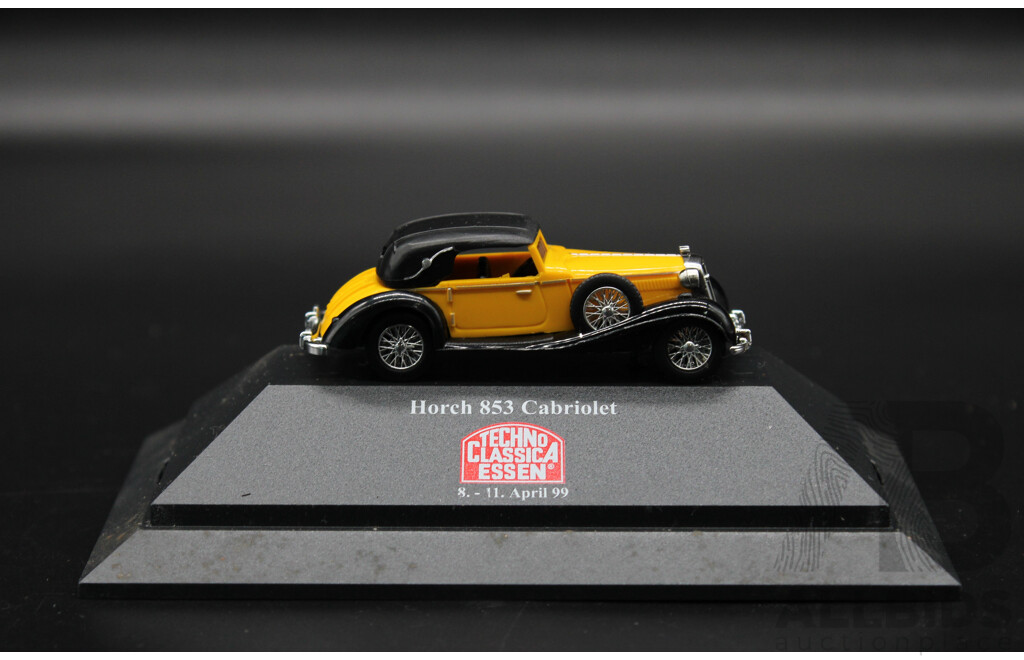 BUSCH Techno ClassicA Essen Horch 853 Cabriolet 1:87 Diecast Car