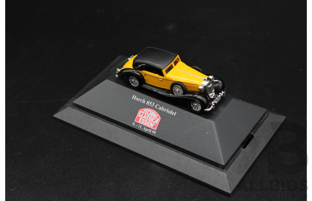 BUSCH Techno ClassicA Essen Horch 853 Cabriolet 1:87 Diecast Car