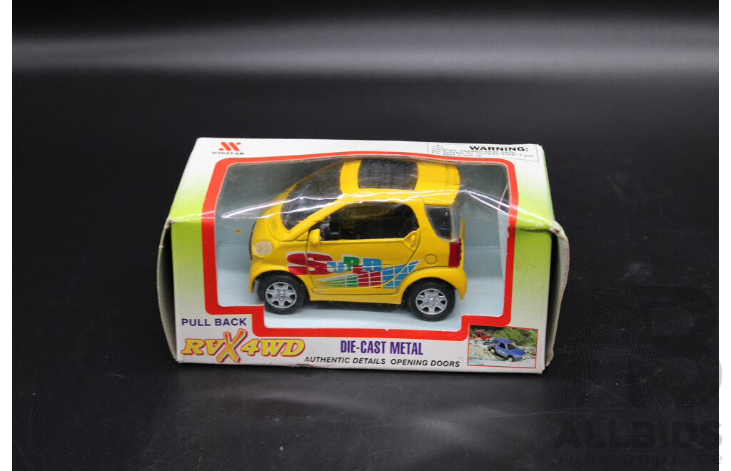 RVX 4WD Die Cast Metal Car & Seat Ibiza 1:43 Model Car & Mercedes-Benz C220 1:87 Model Car