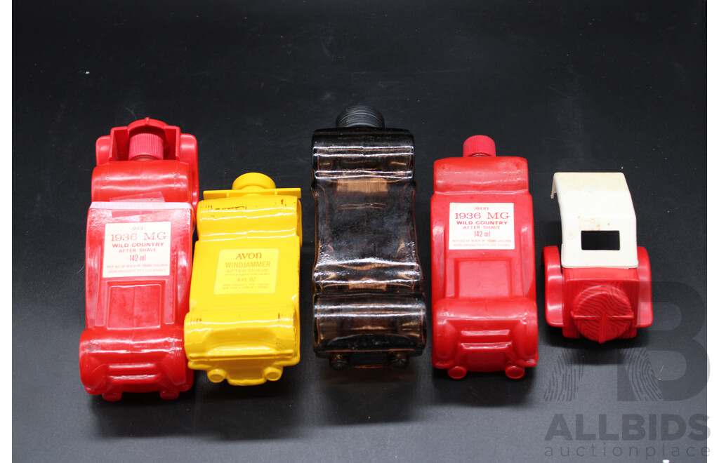 Four Vintage Avon Vehicle Design Bottles