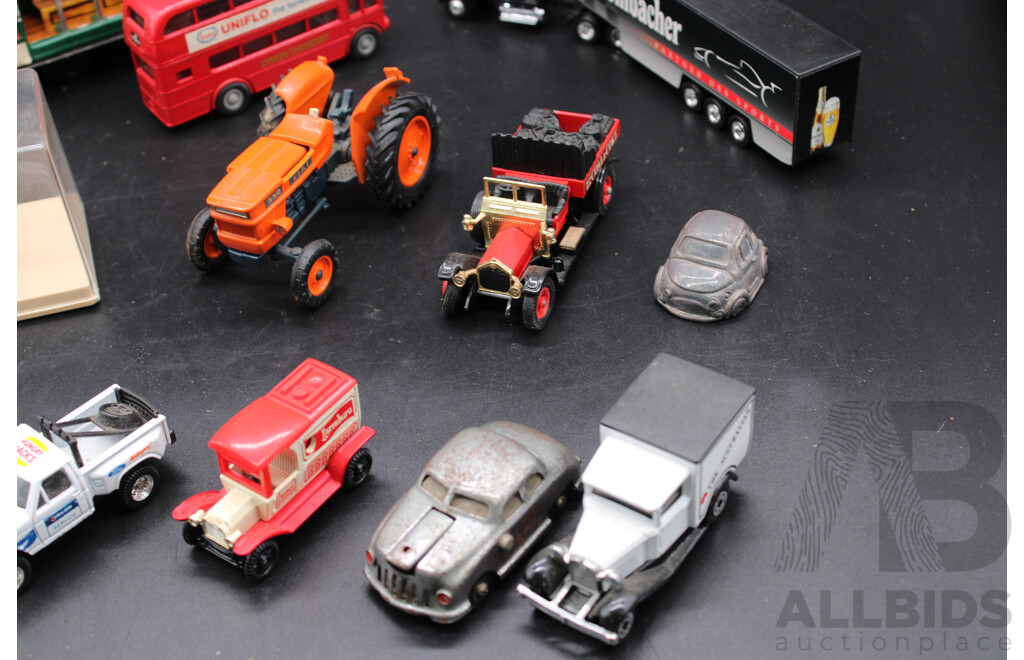 Collection of Cable Cars, Trucks, and Diecast Models