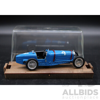Brumm Diecast Model Car Bugatti Type 59 1933 Blue