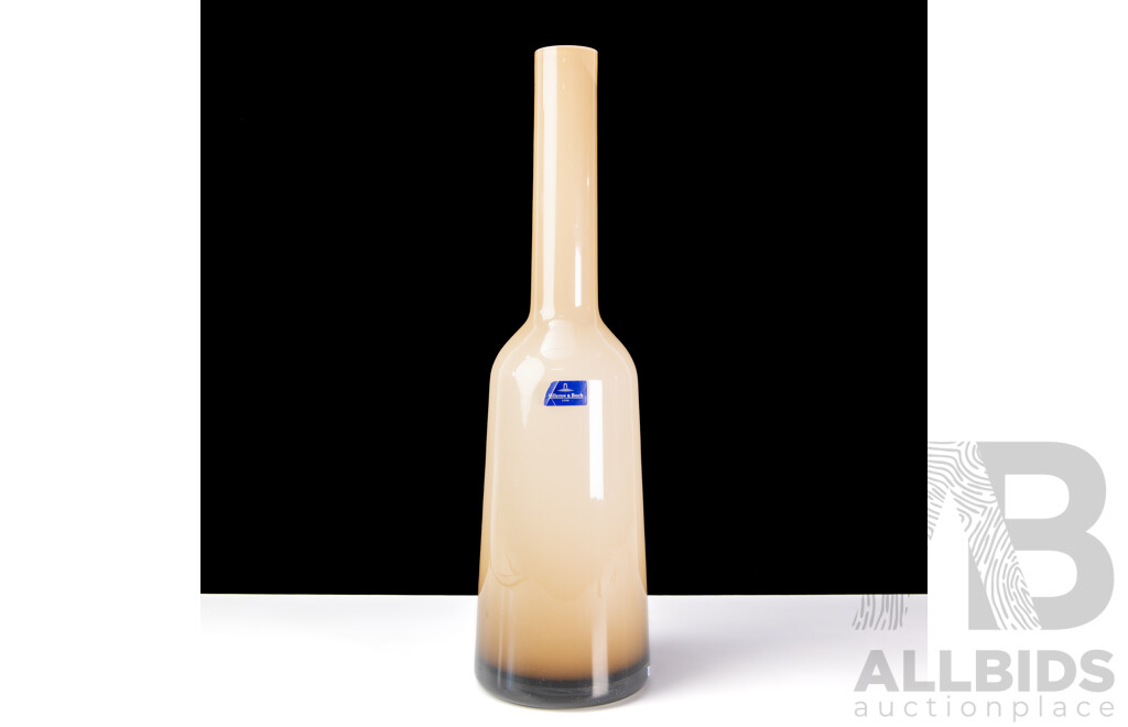 Villeroy & Boch Mettlach Sweet Caramel Glass Vase in Original Box