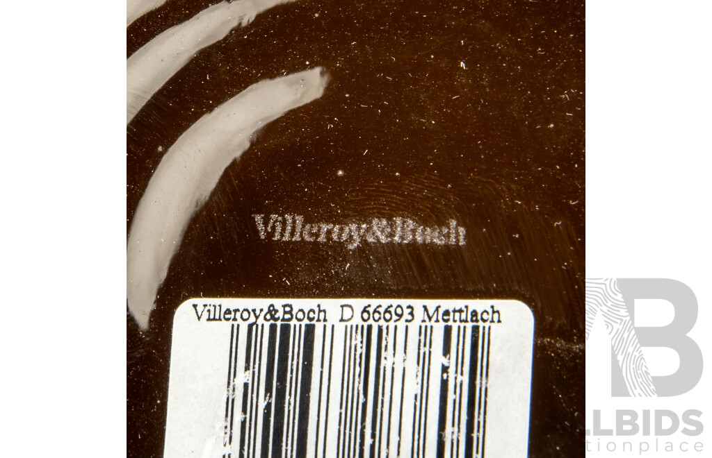 Villeroy & Boch Mettlach Sweet Caramel Glass Vase in Original Box