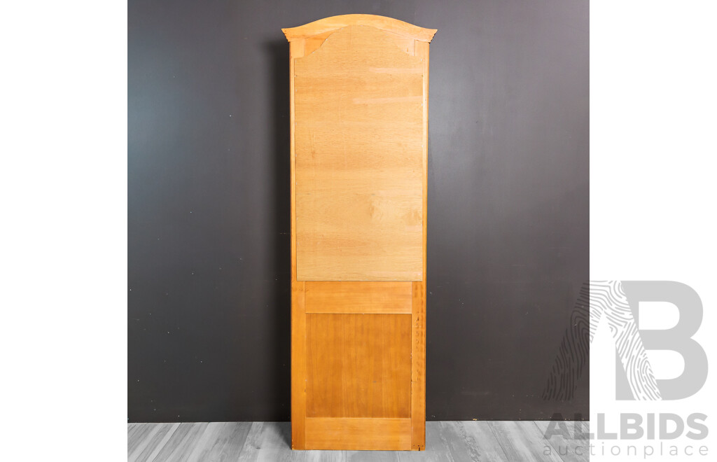 Modern Timber Mirrored Back Hall Stand