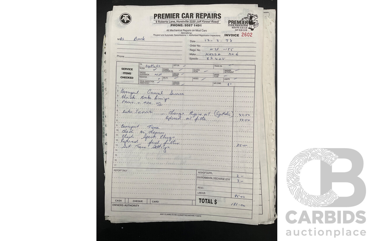 12/1992 Mazda MX-6 (4WS) 2d Coupe Vintage Red V6 2.5L