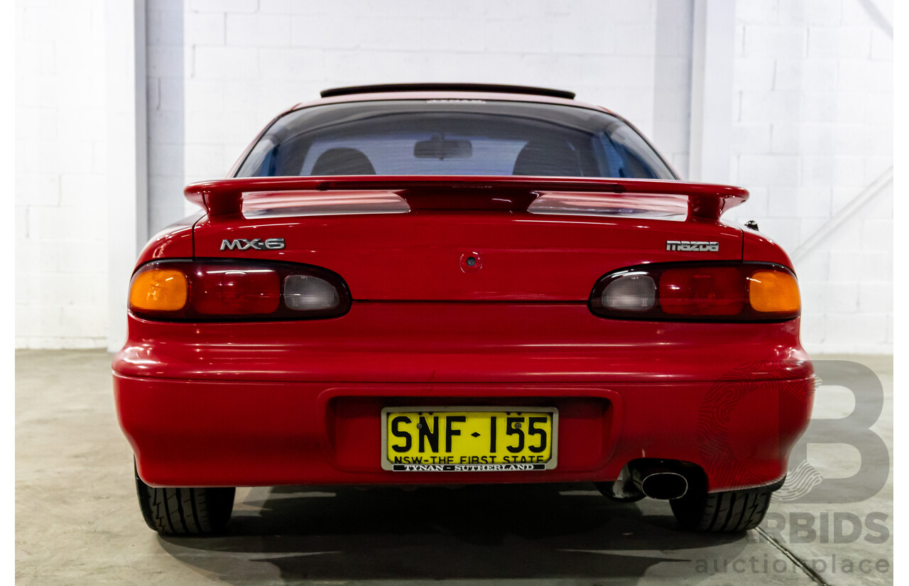12/1992 Mazda MX-6 (4WS) 2d Coupe Vintage Red V6 2.5L
