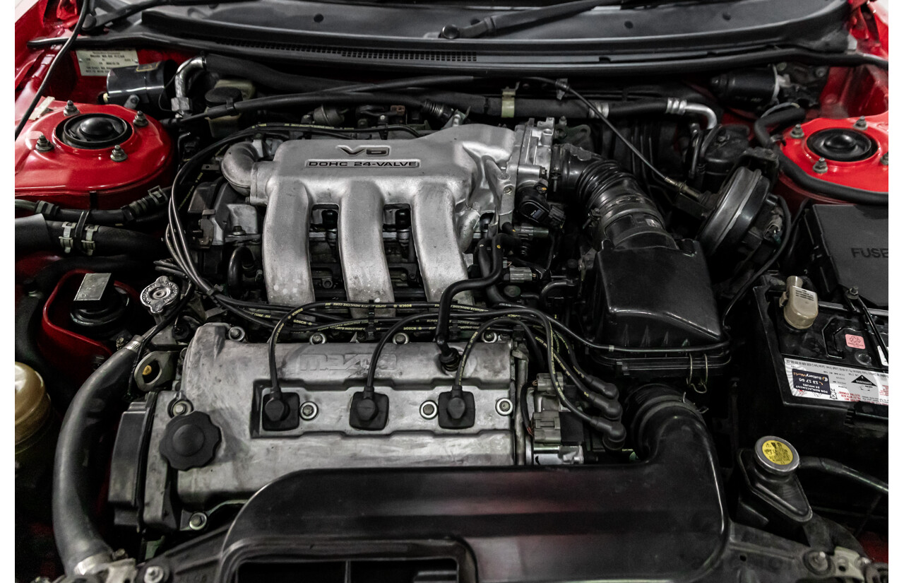 12/1992 Mazda MX-6 (4WS) 2d Coupe Vintage Red V6 2.5L