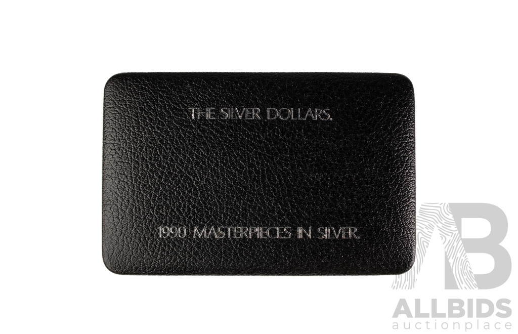 Australian 1990 Master Pieces in Silver. Total 76 Grams Sterling Silver.