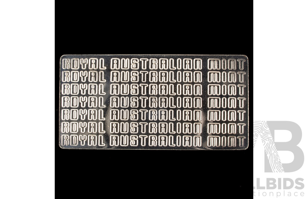 Australian 1990 Master Pieces in Silver. Total 76 Grams Sterling Silver.