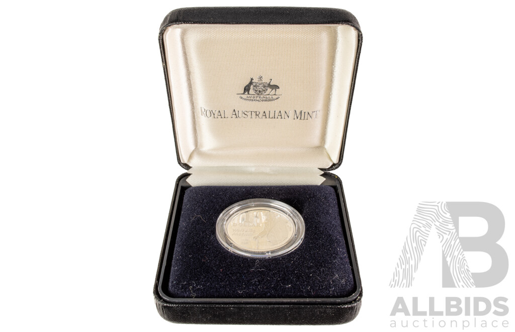 Australian 1995 $1 Sterling Silver PROOF Coin. Waltzing Matilda.