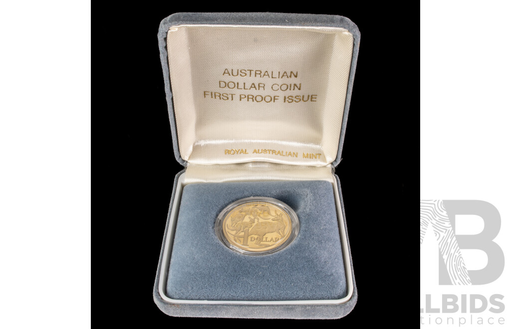 Australian 1984 $1 PROOF Coin, First Issue.