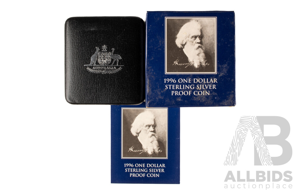Australian 1996 $1 Silver PROOF Coin. Henry Parkes