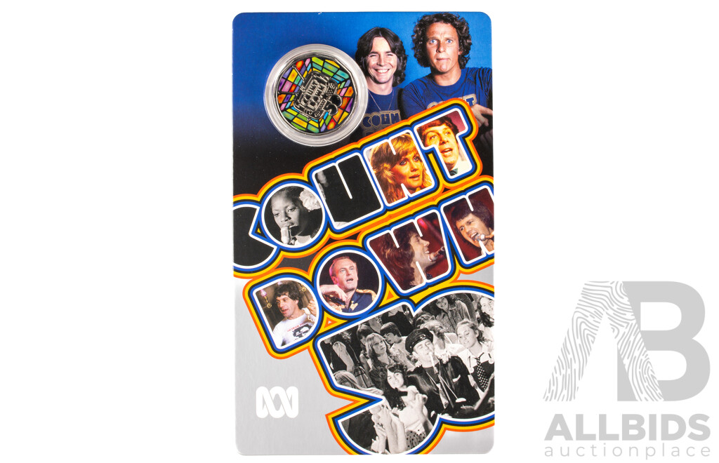 Australian 2024 UNC 50c Coloured Coin. ABC Count Down.