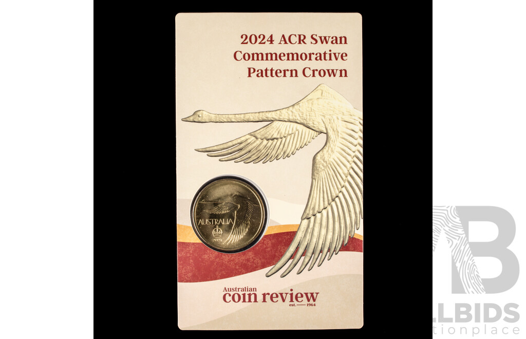 Australian 2024 ACR Swan Commemorative Pattern Crown.