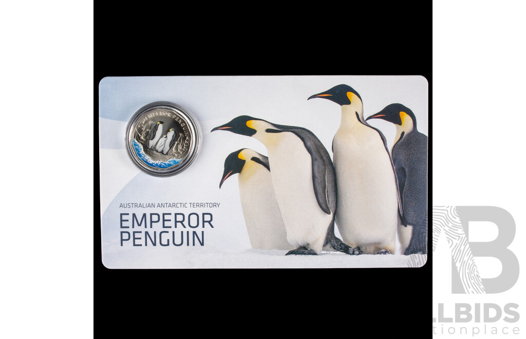 Australian 2023 50c Coloured Coin. Emporer Penguin.