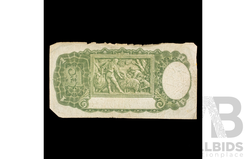 Australian 1949 Coombs Watt One Pound Note I53 493502